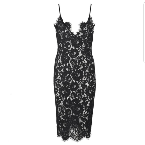 Amthyst Dresses & Skirts - Black Lace Bodycon Dress